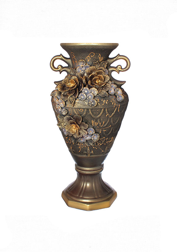 26716 Напольная ваза Франческа, бронза, акрил от магазина "Альянс Декор"