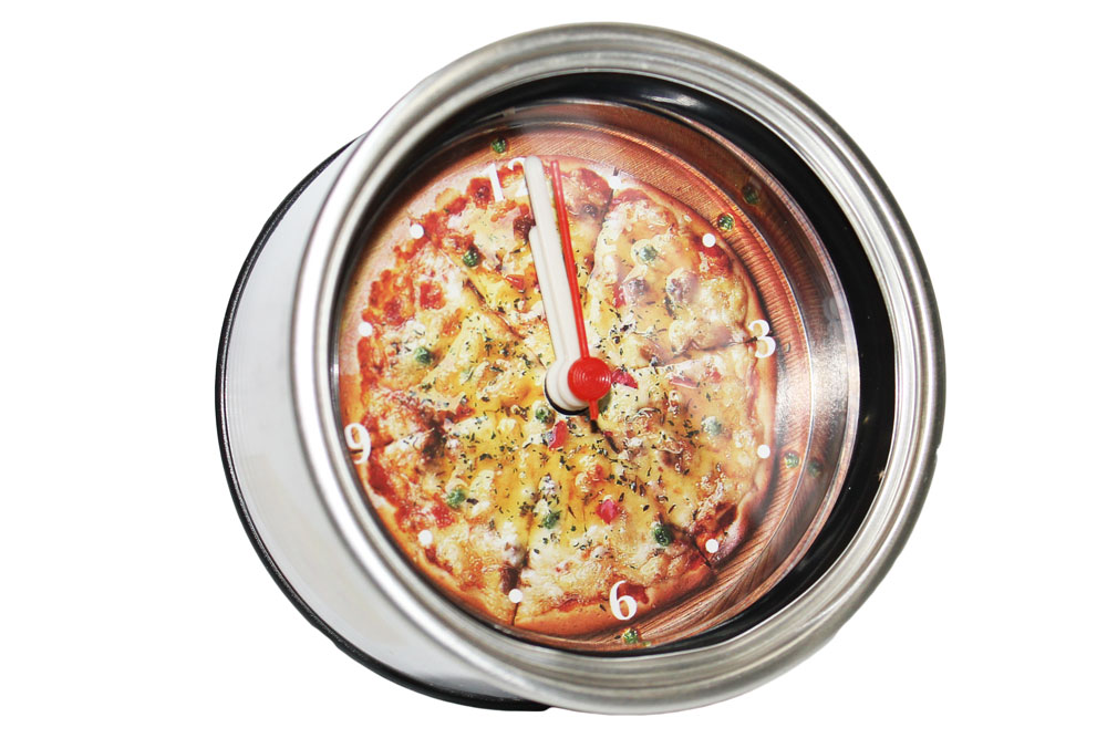 ZR-1301 Часы настольные пицца от магазина "Альянс Декор"
