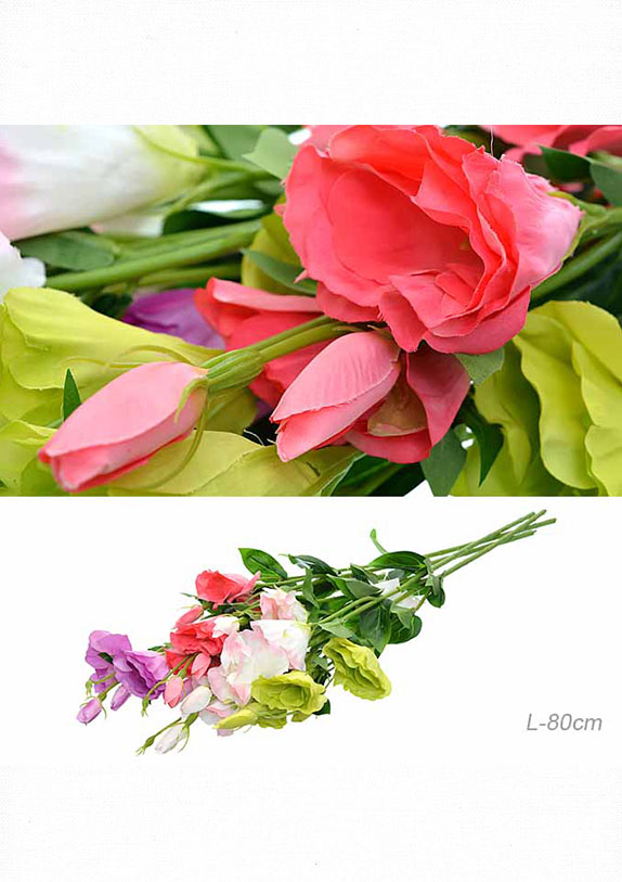 963-NA Цветок искусственный Эустома от магазина "Альянс Декор"