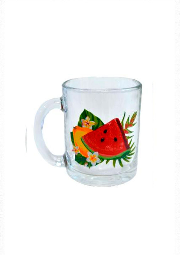 1208 Кружка для чая Тропические фрукты от магазина "Альянс Декор"