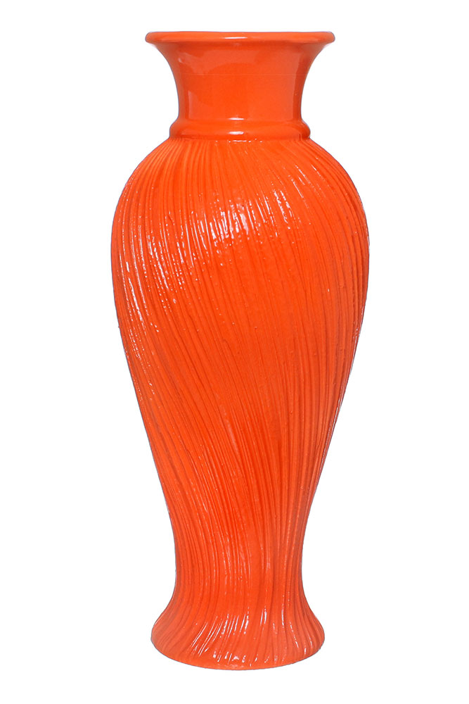 19490 Ваза средняя Кокетка, оранж  от магазина "Альянс Декор"