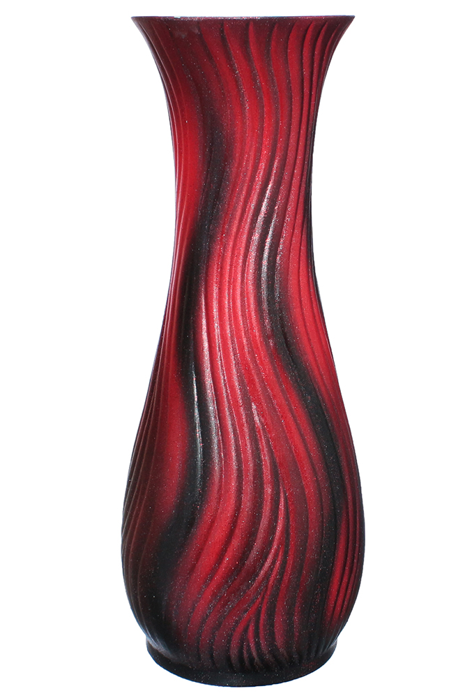 29331 Напольная ваза Осень, красно-чёрная от магазина "Альянс Декор"