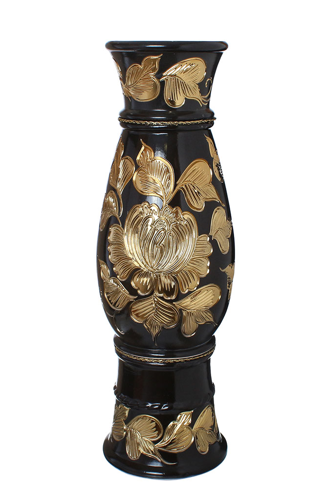 20890 Напольная ваза Осень, чёрная от магазина "Альянс Декор"