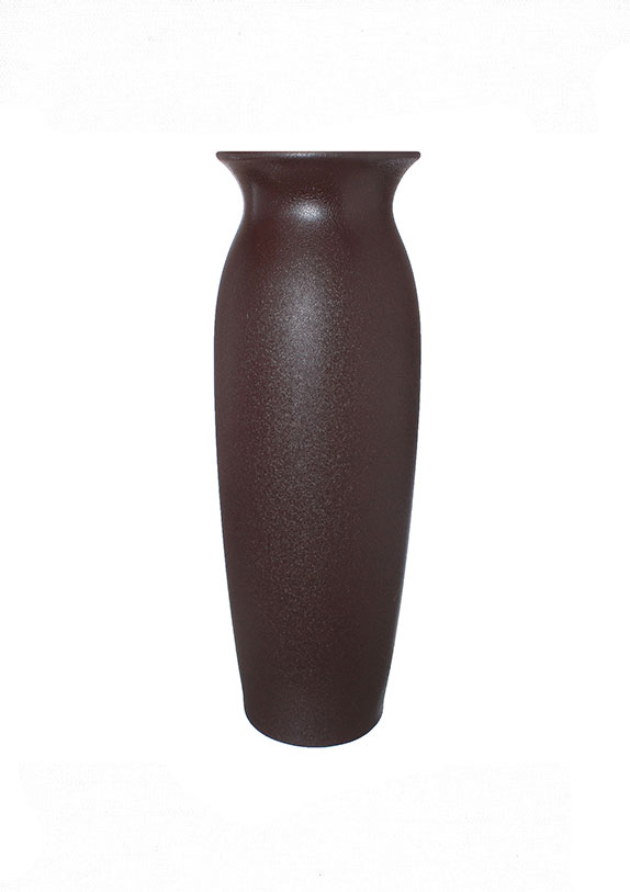 21845 Напольная ваза Луиза, кожа, коричневая от магазина "Альянс Декор"