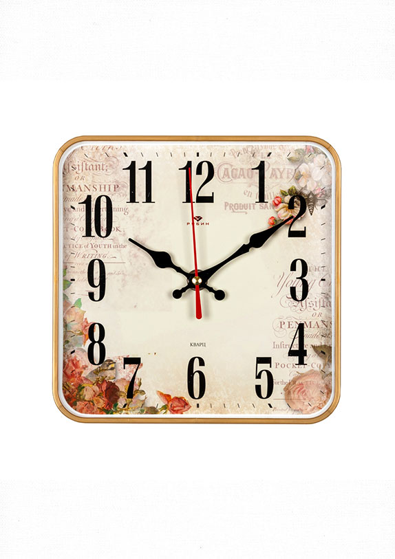 1918-110 Часы настенные квадрат 19х19см от магазина "Альянс Декор"
