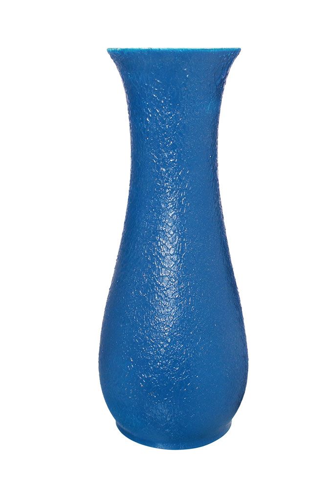 25699 Напольная ваза Осень, кожа, синяя, акрил  от магазина "Альянс Декор"