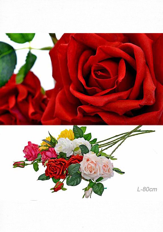 961-NA Цветок искусственный Роза от магазина "Альянс Декор"