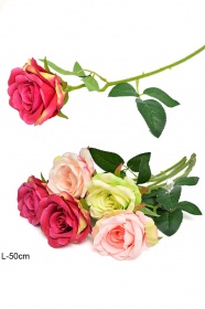 W0342-7 Цветок искусственный Роза 50см от магазина "Альянс Декор"