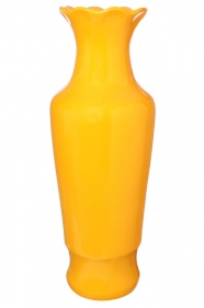 27055 Напольная ваза Люда, жёлтая, глянец  от магазина "Альянс Декор"