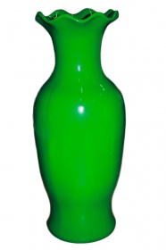 27039 Напольная ваза Елена, зелёная, глянец  от магазина "Альянс Декор"