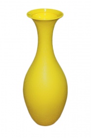 21830 Напольная ваза Мелисса, кожа, жёлтая от магазина "Альянс Декор"
